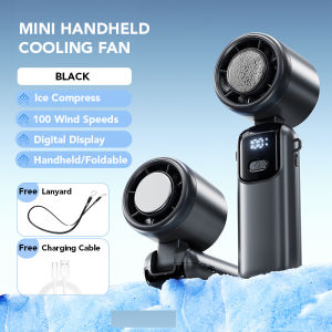 Mini Handheld Cooling Fan | 100 Speed Turbo Fan | Cold Compress Portable Fan | High Power Air Cooler