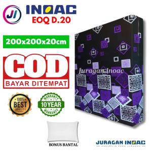 (200x200x20 cm) Kasur Inoac Eoq D20 Ukuran 200 x 200 x 20 cm Original Gratis Bantal Garansi 15 Tahun