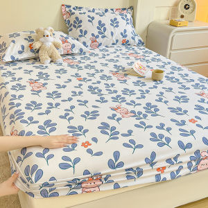 Hotel Premium Cotton 3in1 Queen King/2in1 Single Size Fitted Bedsheet Set Bedding Bedsheet 650 TC Getah Keliling With Pillow Case (Cadar Murah)