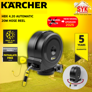 SYK Karcher HBX 4.20 Compact Reel Automatic Outdoor Gardening Hose Wall Mounted Hose Paip Getah 20Meter
