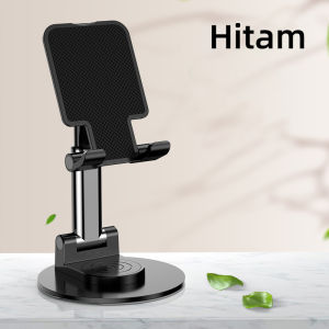 COOBOWE 360 Degree Rotation Phone/Tablet Stand Holder Portable Desktop HP Meja Anti Slip Holder Foldable Phone Holder