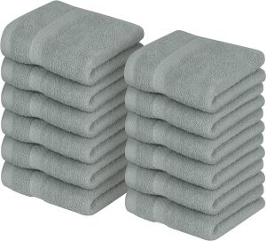 Face Towel 30x30cm 100% Cotton Ring Spun Highly Absorbent and Soft Feel Feel Essential Gym Spa Towel