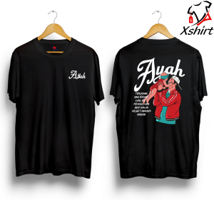 Baju Kaos Distro Ayah | Tshirt Curhatan Seorang Ayah | Kaos Obat Seorang Ayah Adalah melihat Anaknya