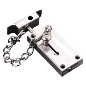Premium Stainless Steel Adjustable Door Chain Lock Easyly Installation Door Security Chain For House Apartment Warehouse
