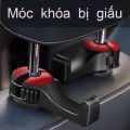 【FUCO】Móc treo đồ trên ô tô gài trước sau ghế kèm giá đỡ kẹp điện thoại trên xe tiện lợi thiết kế chắc chắn cao cấp. 