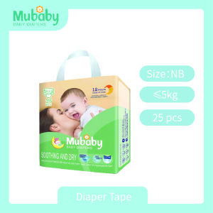 Mubaby 50pcs NB - XXXL Baby Diaper Soft and Breathable Comfort Fit Diaper Tape and Pants Diaper