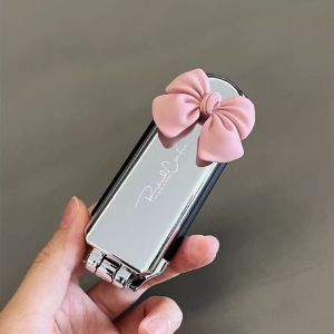 Kawaii Makeup Mirror Kuromi Melody Cinnamoroll Folding Airbag Comb Portable Foldable Mirror