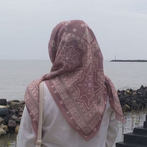 Jilbab Voal Motif / Hijab Segi Empat / Voal / Lasercut / Termurah / Kerudung