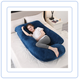 【Pure Care】 Crystal Velvet Pregnancy Maternity Pillow U Shaped with Removable Cover Nursing Full Body Pillow