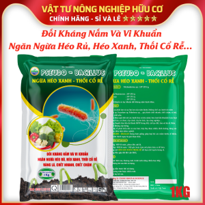 PSEUDO BACILLUS Trừ Héo Xanh Thối Rễ Vàng Lá - Gói 1KG