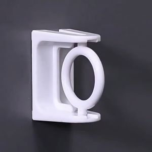 No-Drill 360° Rotation Swivel Retractable Hooks Strong Adhesive for Towel Curtain Rods COD