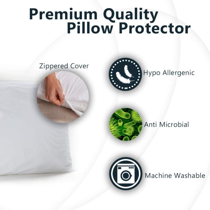 Waterproof%20Pillow%20Protector%202%20Packs%20Hotel%20Home%20Bed%20Pillowcase%2050x70cm%20Washable%20Bolster%20Protector%20-%20Image%206