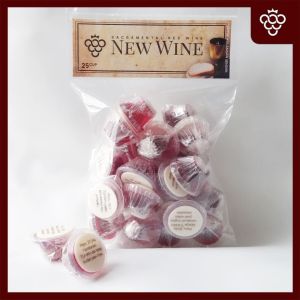 Paket Anggur Perjamuan Kudus + Hosti Ayat - isi 25