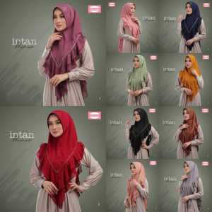 Sayra Intan Khimar Syari Jilbab Instant Terbaru Kerudung Langsung Pakai Hijab Kekinian Ceruty