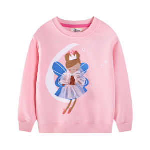 Jumping Meters 2-7T Fairy Tale Girls Sweatshirts For Autumn Spring Long Sleeve Baby Clothing Toddler Hooded Kids Shirts2026