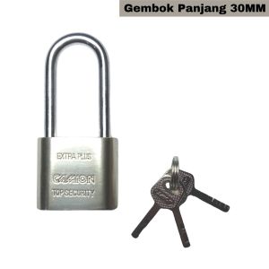 Gembok Camion Stainless Baja Anti Karat Leher Pendek Panjang 30MM 40MM 50MM FREE 3 Kunci Safety Lock / Alat Pengunci Keamanan Pintu Kamar Rumah Pagar Kantor Toko Gudang Anti Maling Kuat Berkualitas - FR GALLERY