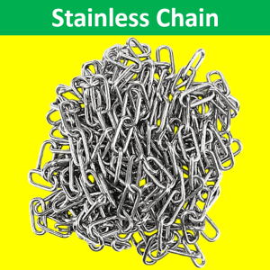 Maco 5 Meters Kadena Stainless Steel Chain Grade 304 2-3-4-6mm Kadina Lifting Chain