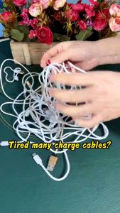Portable Data Cable Headset Dust-proof Storage Box Simple Mobile Phone Data Line Plug Case with Cover