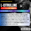 PrimaForce L-Citrulline Tablets, 2,500 mg.(120 Tablets) แอล-ซิทรูลีน ชนิดเม็ด เพิ่มแรงปั๊มกล้าม เพิ่มกล้ามลีน. 