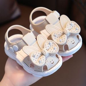 【TinaHao】Girls Sandals Summer Bow Princess Shoes Soft Soled Sandals Baby Girls Toddler Shoes
