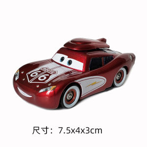 /Pixar Cars Fire Truck Buster Electroplated Gold McQueen Alloy Car Toy Gift for Children