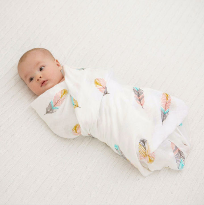 Organic Bamboo Cotton Soft Baby Muslin Swaddle Blanket towel burp cloth  cover gauze newborn infant diaper wrap lampin Lazada PH