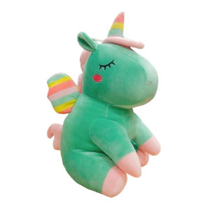 Gấu bông ngựa kỳ lân một sừng unicorn ngồi cánh nhiều màu (25cm---40cm) vải miniso mềm mịn hàng loại 1 cao cấp