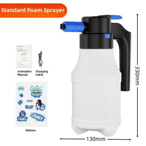 Portable Car Foam Sprayer Electric Foam Mist Spray Bottle For Gardening House Car Cleaning