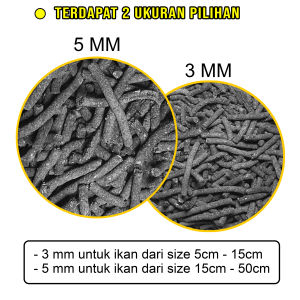BERRITZ Paket King 1 Makanan Ikan Chana Yellow dan Red-Pelet King Booster Max Protein dan Color Max