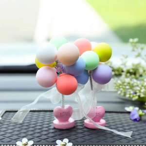 Hiasan Mobil Dekorasi Balon / Interior Mobil Warna-Warni Dekorasi Balon / Hiasan Dashboard Mobil Lucu