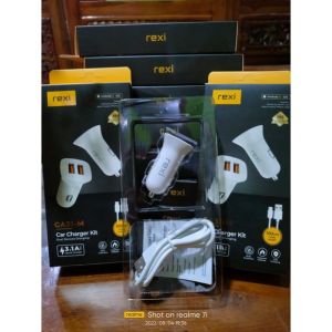 REXI Car charger mobil GA31-M 3.1A 2 output WITH MICRO CABLE