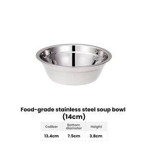 Multi-size Thickened Stainless Steel Basin Bowl | Dinnerware Soup Basin Household Mixing Bowl Kitchen Wash Basin