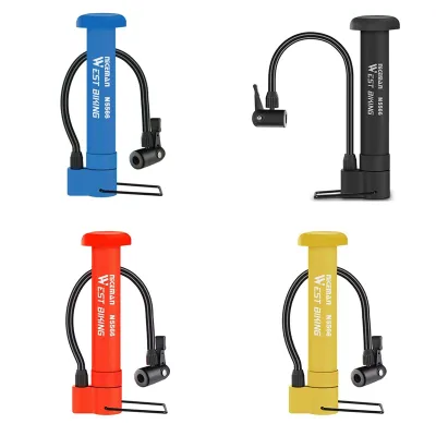 [LH7W] Bike Air Pump Portable Bicycle Pump Hand Air Pumps with Schrader Valve for Bike Tires Balls Balloons