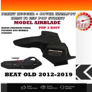 HUGGER BEAT FI ESP POP STREET AIRBLADE 2012 - 2019 + TAMENG KNALPOT BEAT VIETNAM