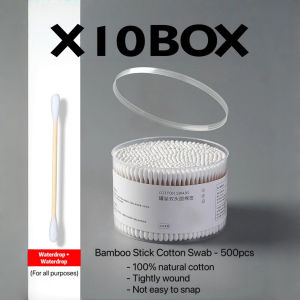 5000PCS Cotton Buds White Cotton Tips Wooden Cotton Swabs Home Office Travel Personal Care Cleaning Craft Supplies