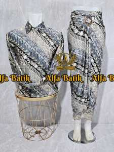 Set Batik Lengan Panjang Dan Rok Lilit Couple Terbaru 2024 Tersedia Berbagai Macam Motif Sangat Sesuai Buat Ke Acara Kondangan Pesta Dan Wisuda