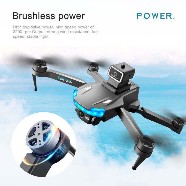 New Drone 4K Dual HD Camera Obstacle Avoidance Optical Flow Positioning ...