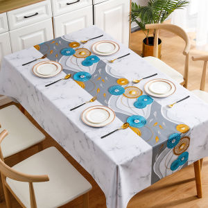 SG Stocks -Trendy PVC Table Runner & Tablecloth – Size: 140 × 200 cm - Waterproof Oil-Proof Heat-Resistant