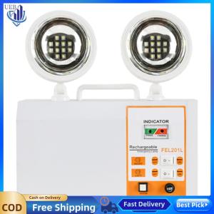 [Ueb Wholesale Center] LED Emergency Light Dual Head Commercial Lighting for Business Power Outages Offices