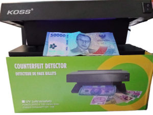 Alat Pendeteksi Sensor Uang Palsu Meja Kantor Dagang / Money Detector Ultraviolet Blue