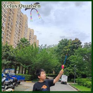 Eelux 2025 New Trẻ Em Cầm Tay Cần Câu Diều Với Đuôi Ngoài Trời Đồ Chơi Tương Tác Cho Vui Vẻ Cha Mẹ Con Hoạt Động
