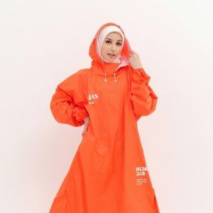 Jas Hujan Gamis Parasut Wanita Jumbo Waterproof Premium Original - Istiqomah Store co
