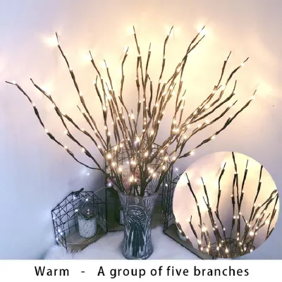 5Pcs Creative LED Tree Branch Light String for Holiday Party Home Outdoor DIY Lamp Decor