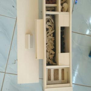 filter aquarium sekat uv +media filter jernih 100cm