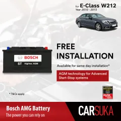 Bosch ST Hightec AGM LN4 DIN80 Battery for Mercedes Benz C Class