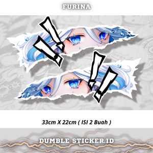 Sticker Stripping All Type Motor Print Cutting Stiker Mata Anime Furina