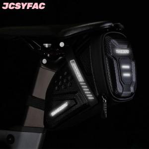 JCSYFAC Thời trang không thấm nước xe đạp yên Túi xe đạp đường yên Túi phản quang sọc Xe đạp công cụ chủ Túi MTB phụ kiện công cụ