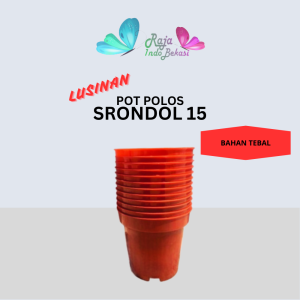 Rajaindobekasi Pot Tinggi Srondol 15 Putih Hitam Coklat Merah Bata Terakota - Pot Tinggi Usa Eiffel Effiel 18 20 25 Paket murah isi 1 lusin pot bunga plastik lusinan pot tanaman Pot Bibit Besar Mini Kecil Pot Srondol 15