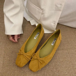 [Free Shipping] WomenS 2026 New Spring Collection: Suede Ballet Flats With Hidden Heel Perfect For Pairing With Dresses