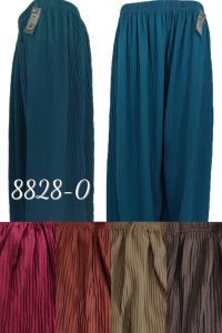 # GayaFashion # 8828🌸 PALLAZO PANTS PLUS SIZE 8XL / PALAZZO KAIN BERLIPAT 4 JENIS DESIGN 🌸 8XL 80CM-178CM PINGGANG